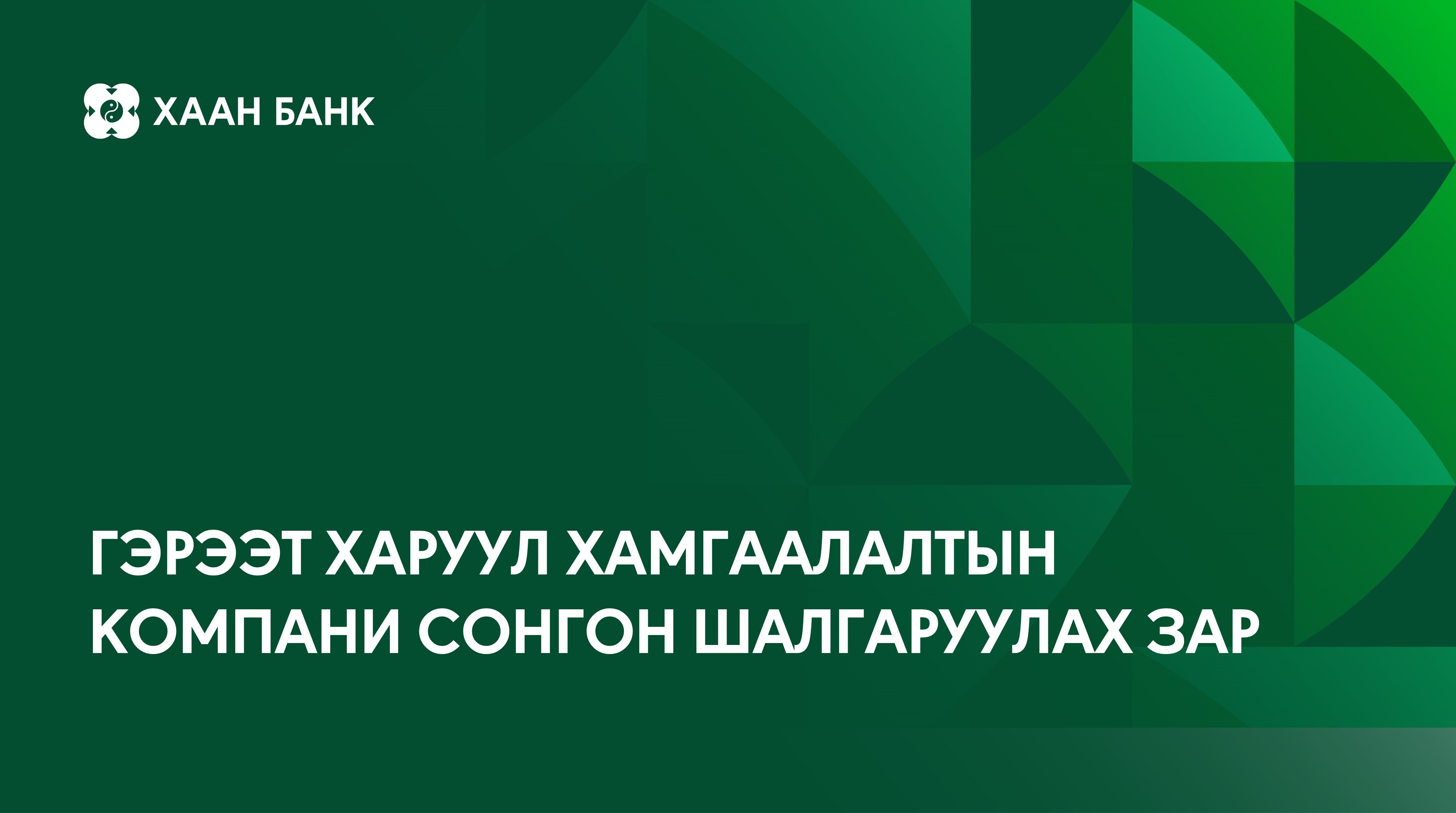 Гэрээт харуул хамгаалалтын компани сонгон шалгаруулна 